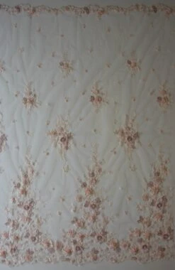 Blush Beaded Lace - Hildreth -Bridal Fabric Shop blush beaded lace hildreth full width