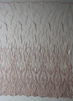 Blush Beaded Lace - Lorna -Bridal Fabric Shop blush beaded lace lorna full width