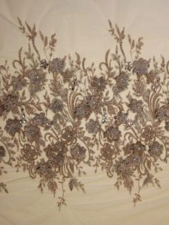 Blush Beaded Lace - Renata -Bridal Fabric Shop blush lace renata