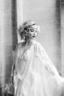 Ivory Beaded With White Feathers Lace - Chantelle 16 Ivory Beaded With White Feathers Lace - Chantelle -Bridal Fabric Shop bowtieandbellephotography235