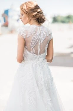 White Beaded Lace - Bridget -Bridal Fabric Shop bridget lace dress13 by heidi tuisku cd29c15b 5f8e 4da8 8e75 1f2583876944