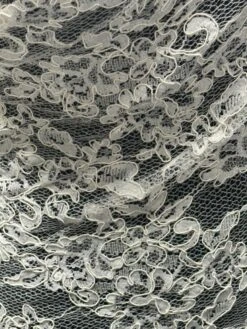 Ivory Corded Lace - Leah -Bridal Fabric Shop c 01be22f3 57bd 4c69 be67 dd89b3e8dad7