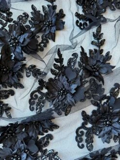 Black Beaded Lace - Buffy 11 Black Beaded Lace - Buffy -Bridal Fabric Shop c 18054e96 f40f 49aa 951e fe44f147558c
