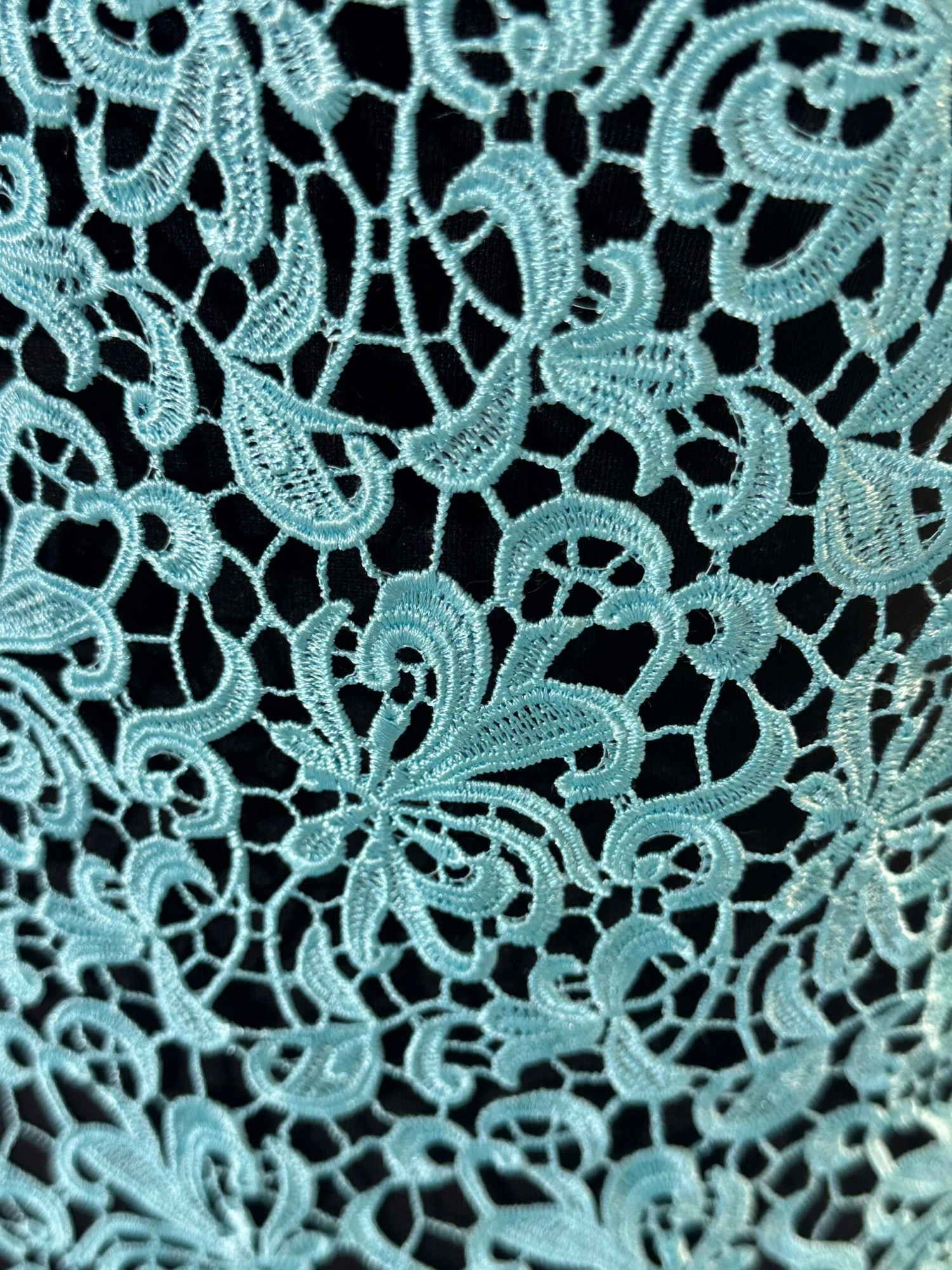 Turquoise Guipure Lace - Reese 9 Turquoise Guipure Lace - Reese - Image 9