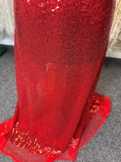 Red Sequinned Tulle - Glow -Bridal Fabric Shop c 383afd33 492e 48a9 ac7f 1b6bb227fbe2