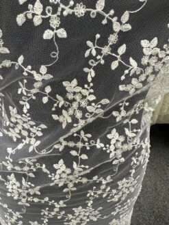 White Beaded Lace - Fearne 14 White Beaded Lace - Fearne -Bridal Fabric Shop c 7ccd3afc 8ce3 4da0 ae4b 0105d4766910