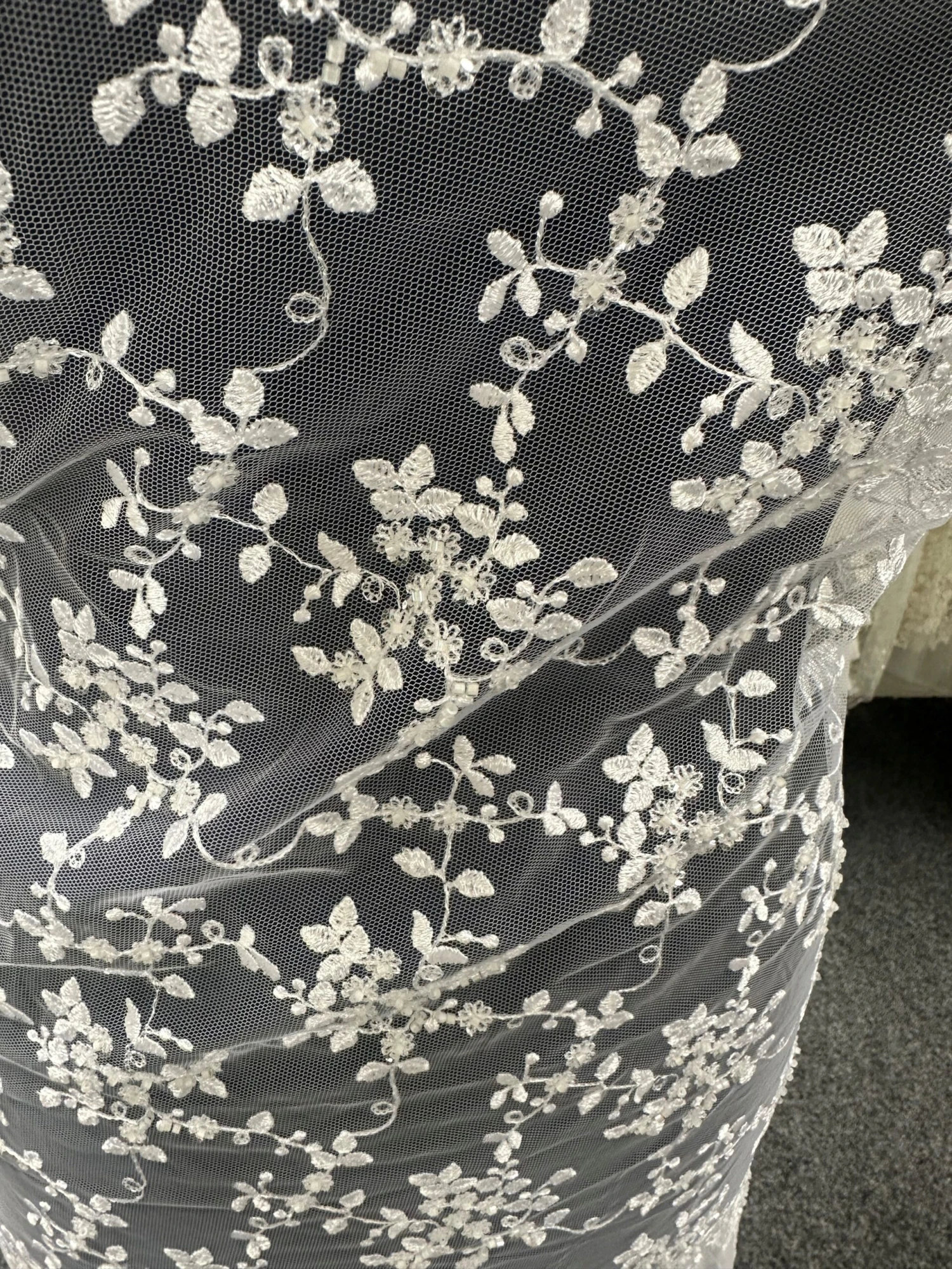 White Beaded Lace - Fearne 7 White Beaded Lace - Fearne - Image 7