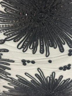 Black Corded & Sequinned Lace - Danuta -Bridal Fabric Shop c 9c262ec8 97db 4efa 8425 e1cd92741fec