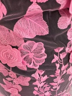 Pink 3D Lace - Meghan -Bridal Fabric Shop c b4600c9f 87b4 471a a4b5 5f6dbf39cacc