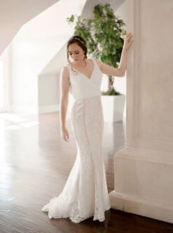 Ivory Embroidered Lace - Caroline -Bridal Fabric Shop caroline2