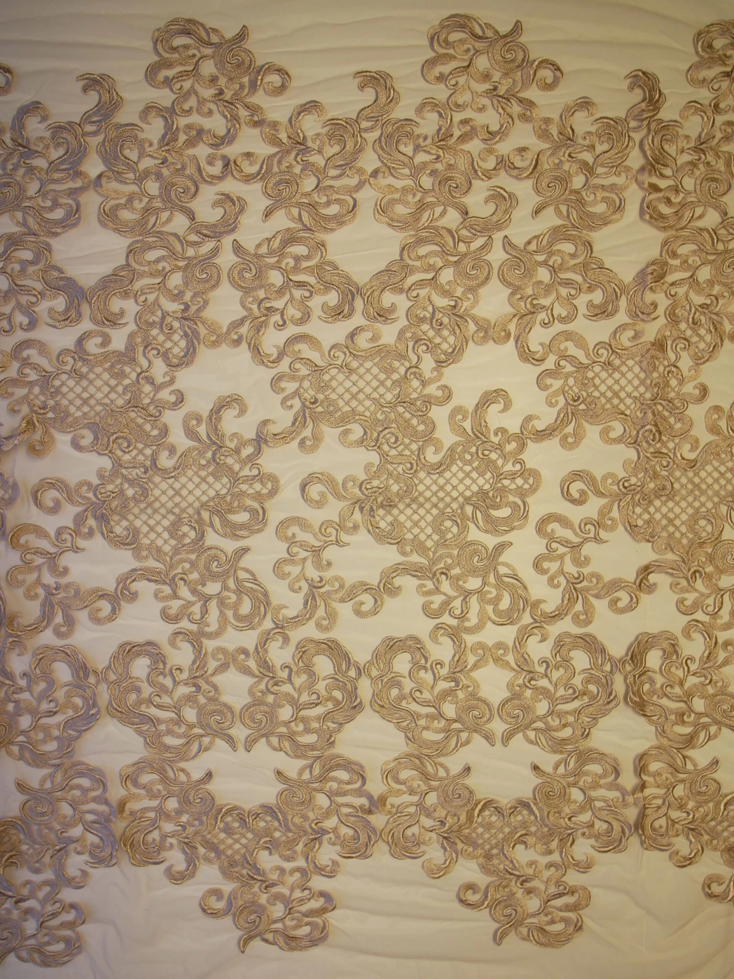 Champagne Embroidered Lace - Binta 2 Champagne Embroidered Lace - Binta - Image 2