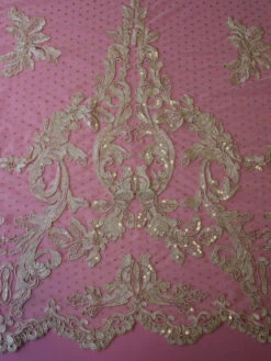 Champagne Embroidered Lace - Sandy 14 Champagne Embroidered Lace - Sandy -Bridal Fabric Shop champagne embroidered lace sandy