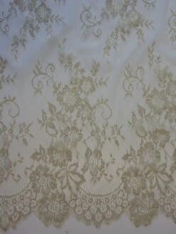 Champagne Raschel Lace - Brooke -Bridal Fabric Shop champagne raschel lace brooke 2