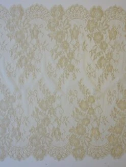 Champagne Raschel Lace - Brooke -Bridal Fabric Shop champagne raschel lace brooke full width