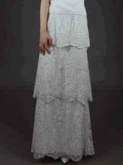 Ivory Beaded Lace - Christina -Bridal Fabric Shop christina lace dress1