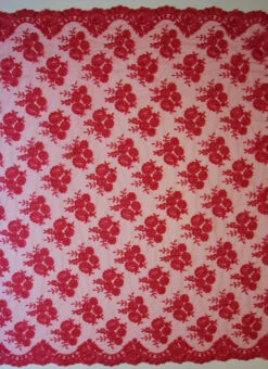 Coral Corded Lace - Riaz -Bridal Fabric Shop coral corded lace riaz full width