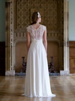 Ivory Guipure Lace - Courtney 26 Ivory Guipure Lace - Courtney -Bridal Fabric Shop courtneyback