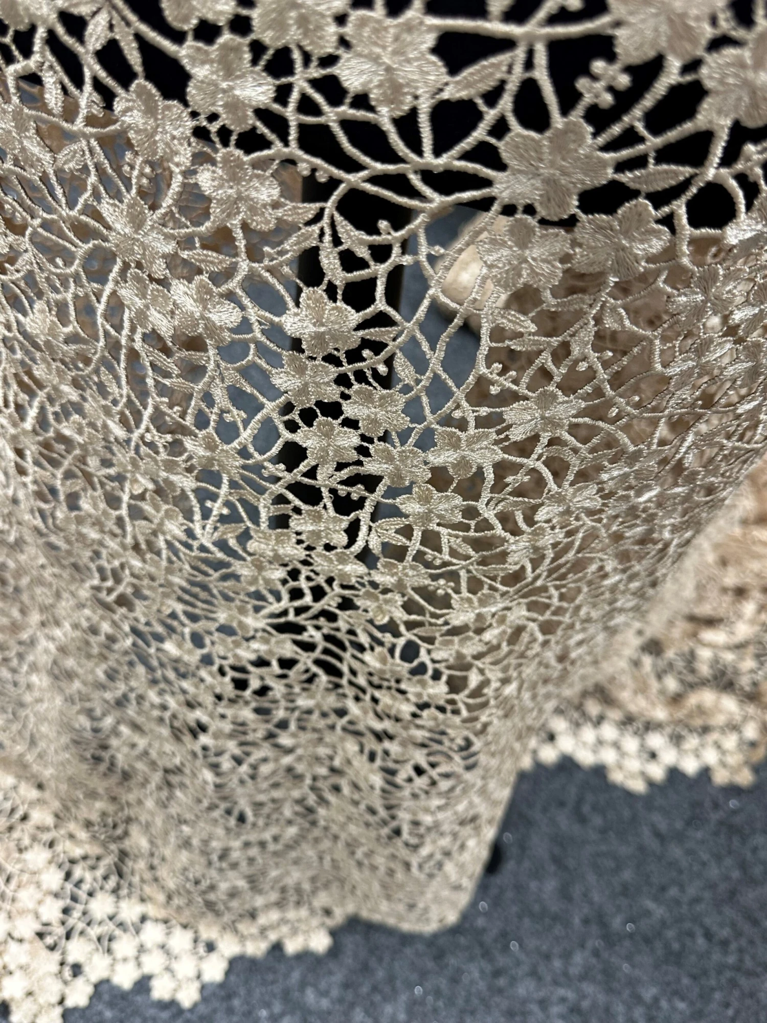 Champagne Guipure Lace - Ebba 9 Champagne Guipure Lace - Ebba - Image 9