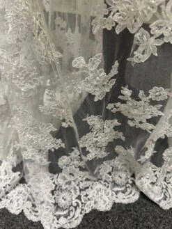White Beaded Lace - Victoria -Bridal Fabric Shop d e781e1ef 914b 4705 8ba8 dc3c2a75e404