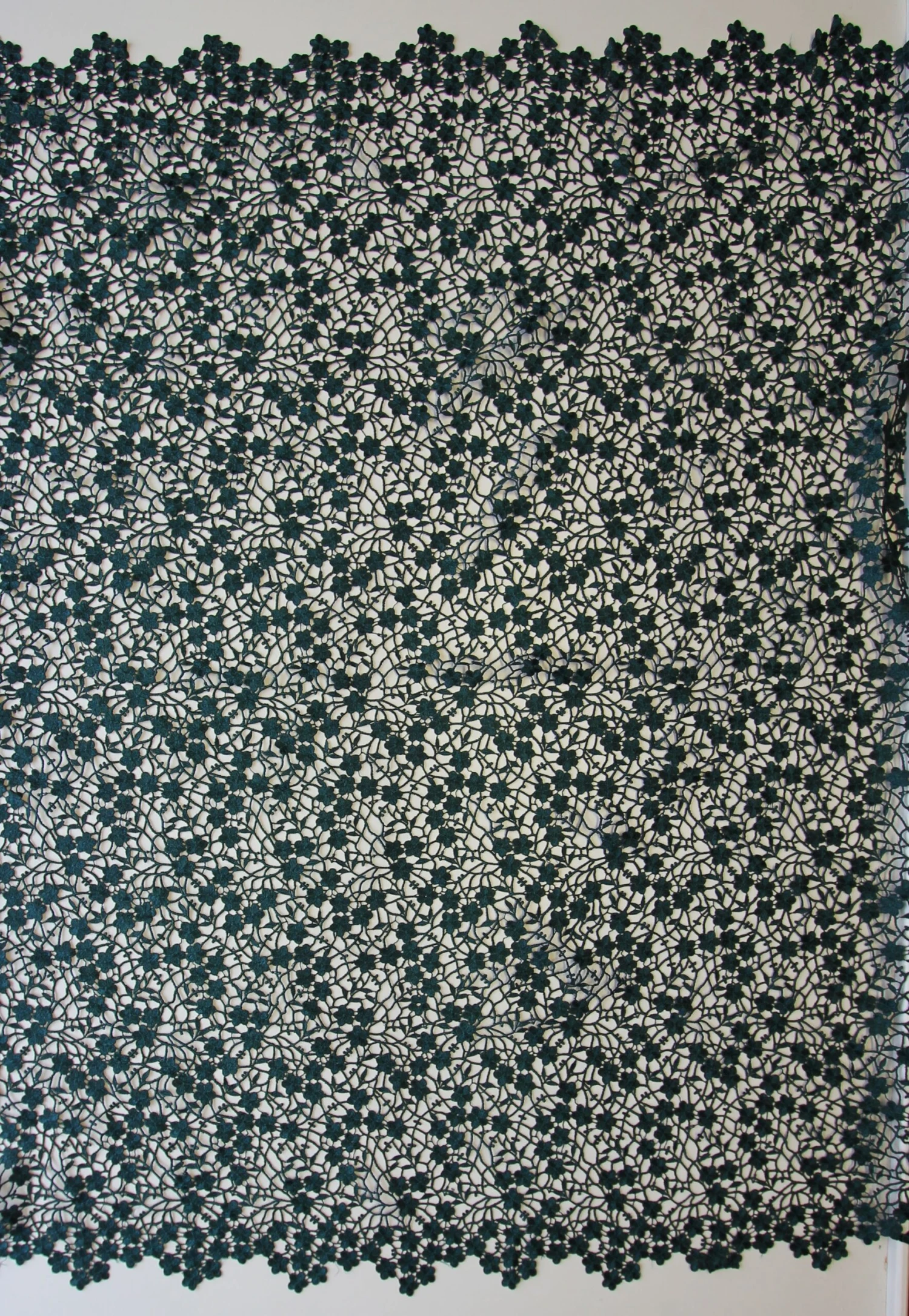 Dark Green Guipure Lace - Ebba 3 Dark Green Guipure Lace - Ebba - Image 3