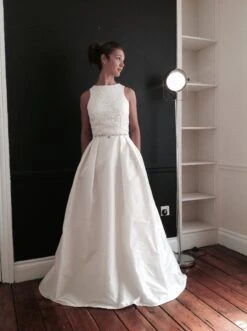 Ivory Corded Lace – Dawn -Bridal Fabric Shop debbie skirt