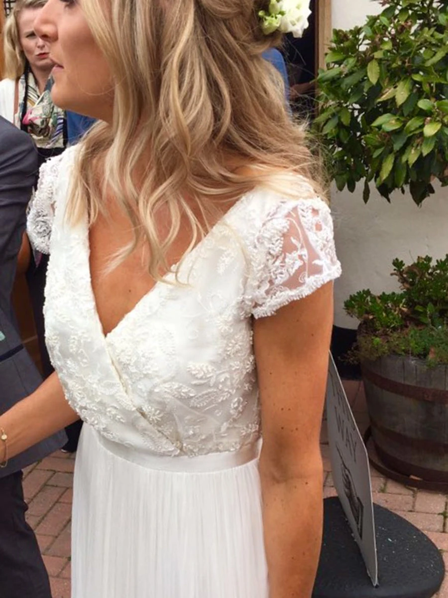 Ivory Beaded Lace - Halle 2 Ivory Beaded Lace - Halle - Image 2