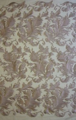 Pink Embroidered Lace - Autumn -Bridal Fabric Shop dusky pink lace autumn full width