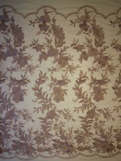 Dusky Pink Embroidery Lace - Gaynor -Bridal Fabric Shop dusky pink lace gaynor full width