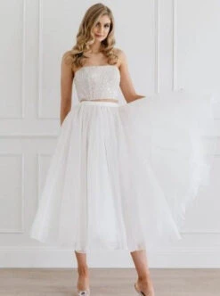 Ivory Sequinned & Beaded Tulle - Sensilla -Bridal Fabric Shop elegance and sophisticated this is a beautiful use of sensilla lace