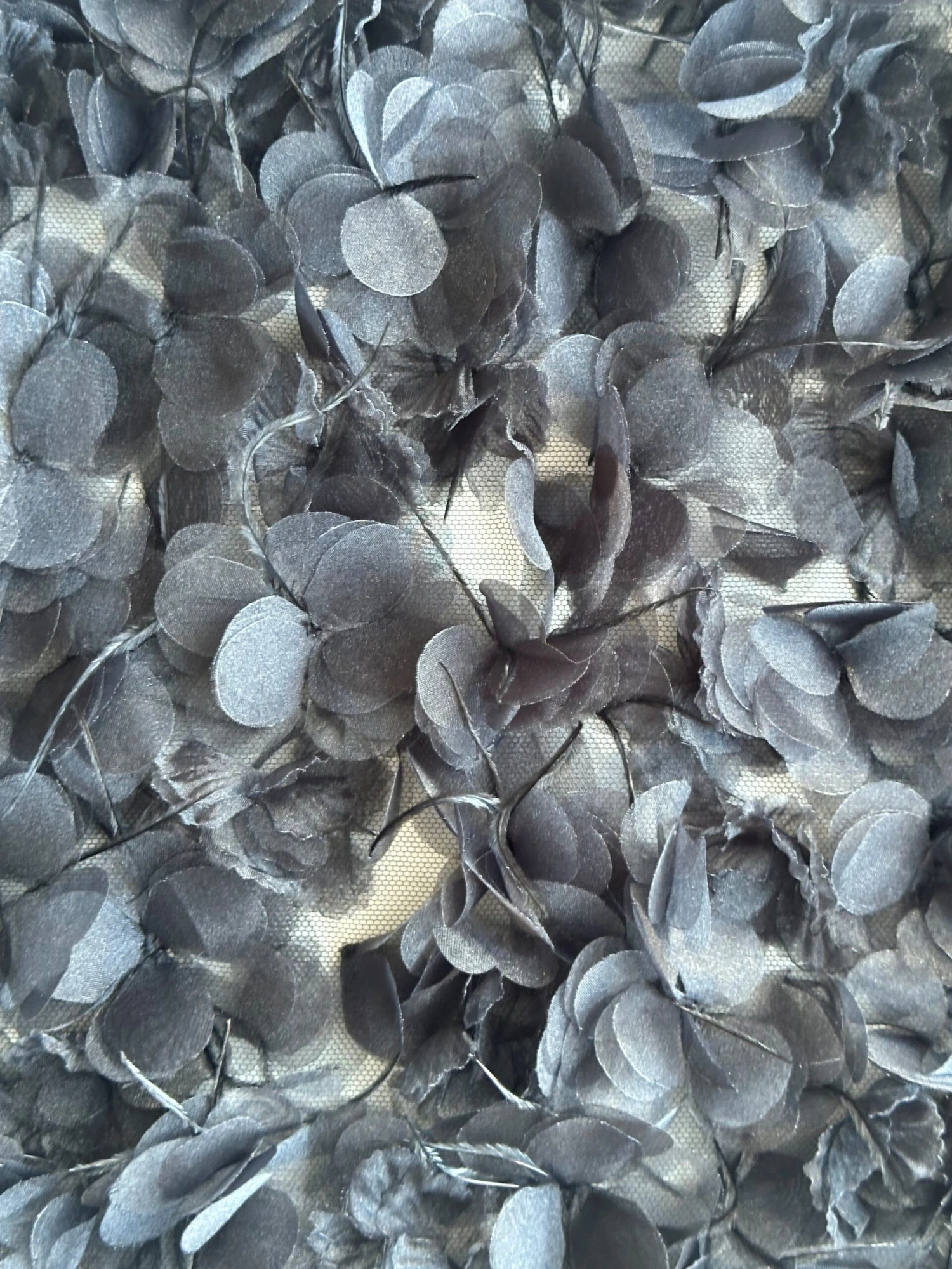 Black Feather 3D Lace - Thimbelina 3 Black Feather 3D Lace - Thimbelina - Image 3