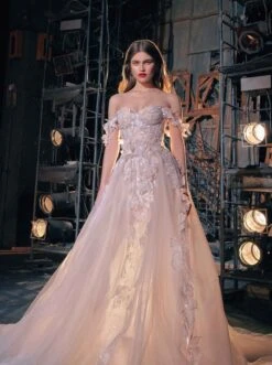 Pink Embroidered Lace - Galliano -Bridal Fabric Shop galliano lace dress 3e253128 e32b 40eb bfa1 4ea5e97c8be2