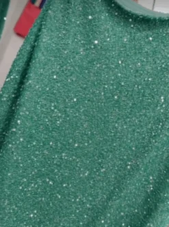 Green Beaded Lace - Britte -Bridal Fabric Shop greenbeadeddressbritte2