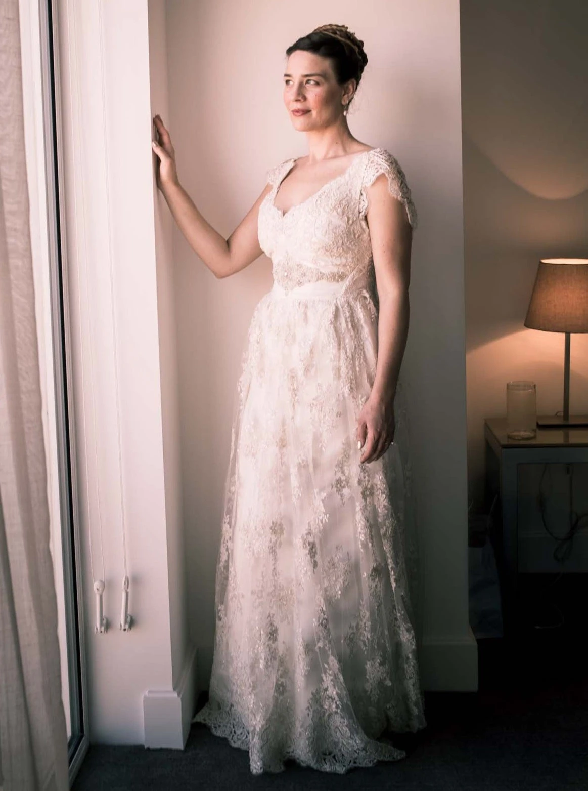 Ivory Corded & Beaded Lace - Madeleine 5 Ivory Corded & Beaded Lace - Madeleine - Image 5