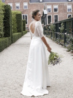 Ivory Guipure Lace – Isabella -Bridal Fabric Shop isabella lace dress3