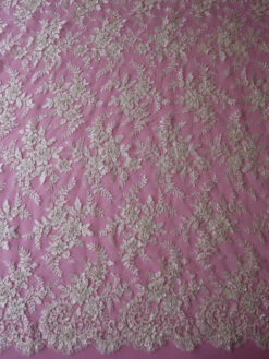 Ivory Beaded Lace - Ella -Bridal Fabric Shop ivory bead lace ella