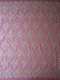 Ivory Beaded Lace - Ella -Bridal Fabric Shop ivory bead lace ella full width