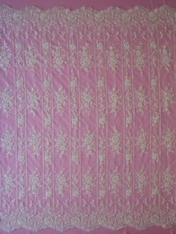 Ivory Beaded Lace - Christina -Bridal Fabric Shop ivory beaded lace christina full width