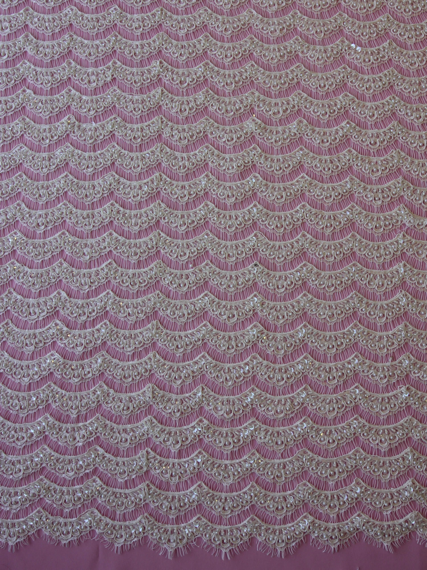 Ivory Beaded Lace - Demi 3 Ivory Beaded Lace - Demi - Image 3