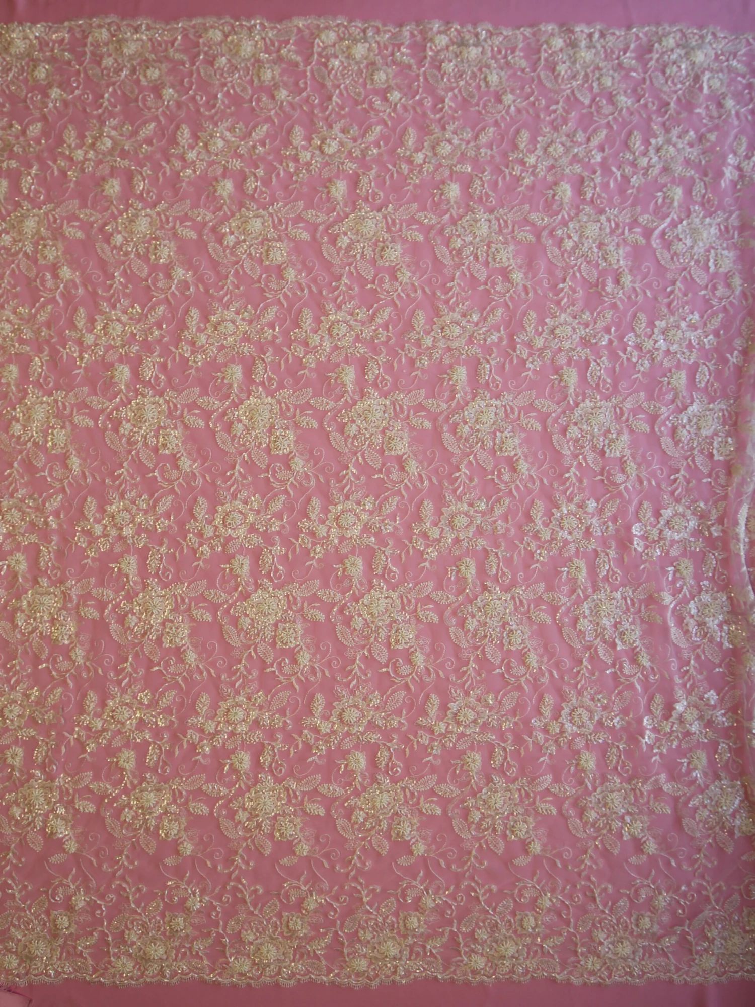 Ivory Beaded Lace - Halle 4 Ivory Beaded Lace - Halle - Image 4