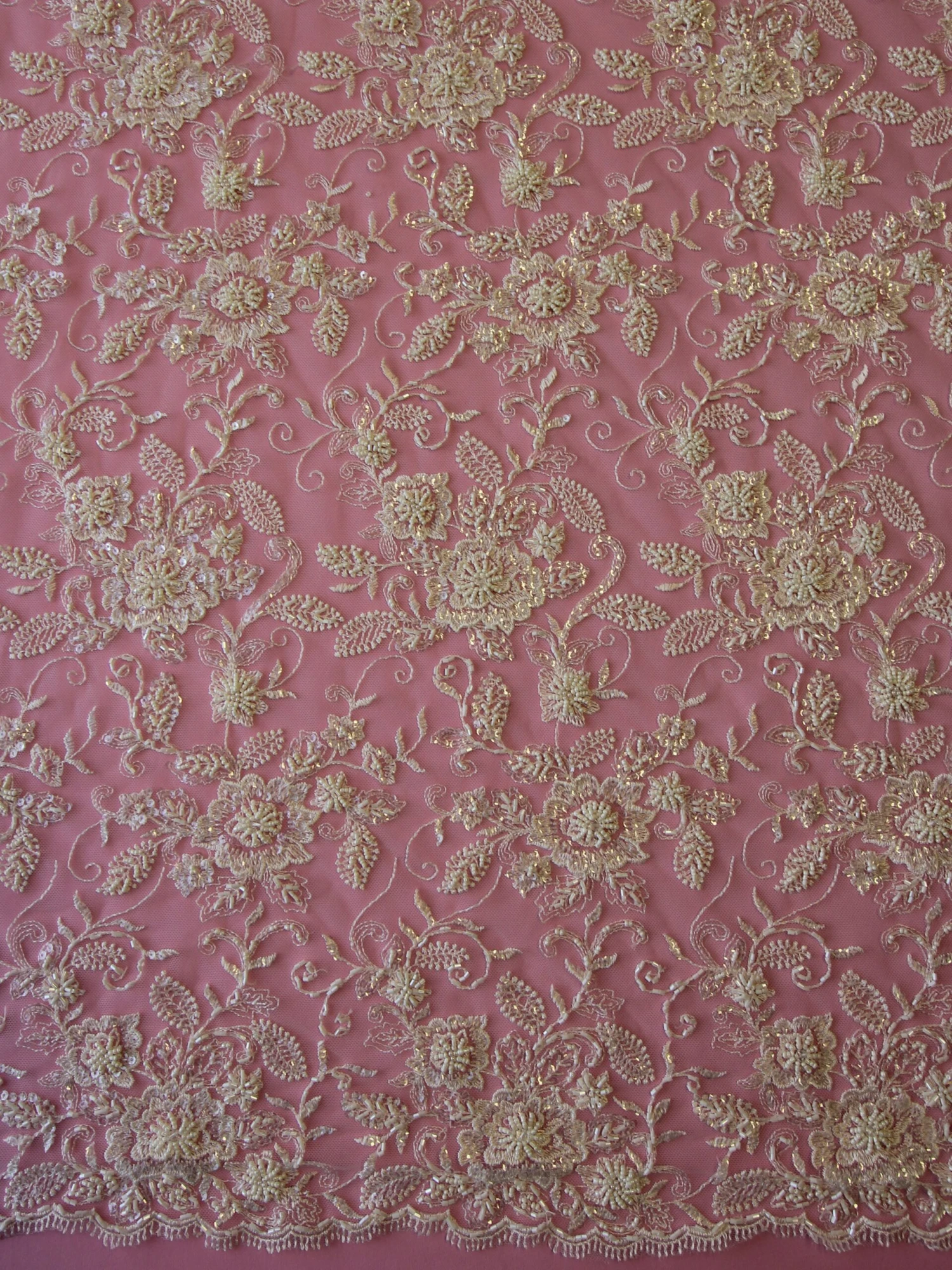 Ivory Beaded Lace - Halle 3 Ivory Beaded Lace - Halle - Image 3