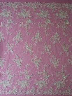 Ivory Corded Lace - Harmony -Bridal Fabric Shop ivory beaded lace harmony full width