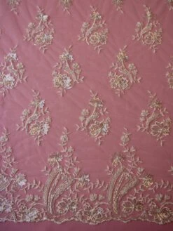 Ivory Beaded Lace - Martha -Bridal Fabric Shop ivory beaded lace martha