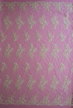 Ivory Beaded Lace - Nicole 19 Ivory Beaded Lace - Nicole -Bridal Fabric Shop ivory beaded lace nicole full width