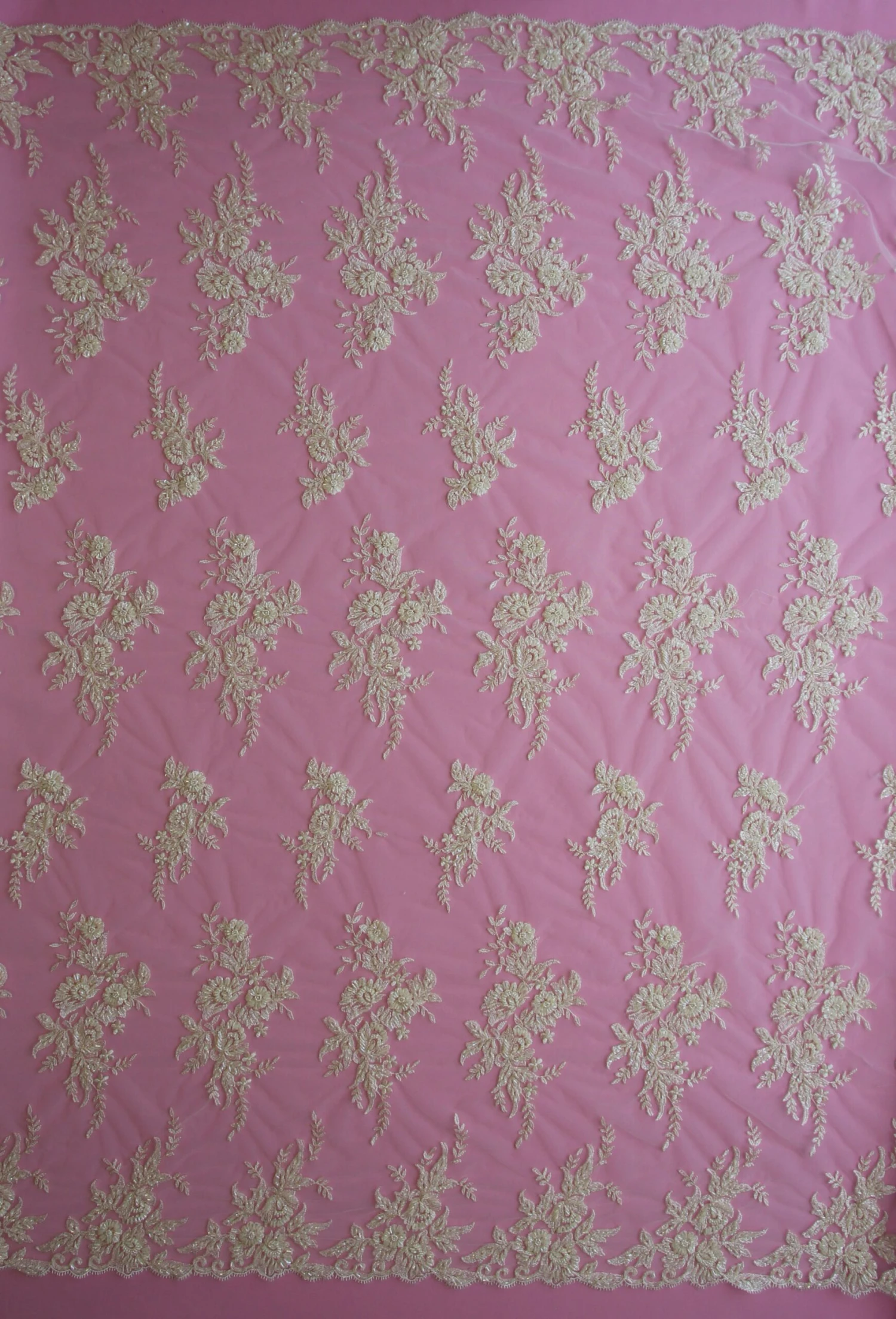 Ivory Beaded Lace - Nicole 5 Ivory Beaded Lace - Nicole - Image 5