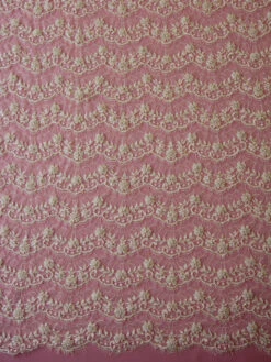 Ivory Beaded Lace - Celine -Bridal Fabric Shop ivory beaded raschel lace celine