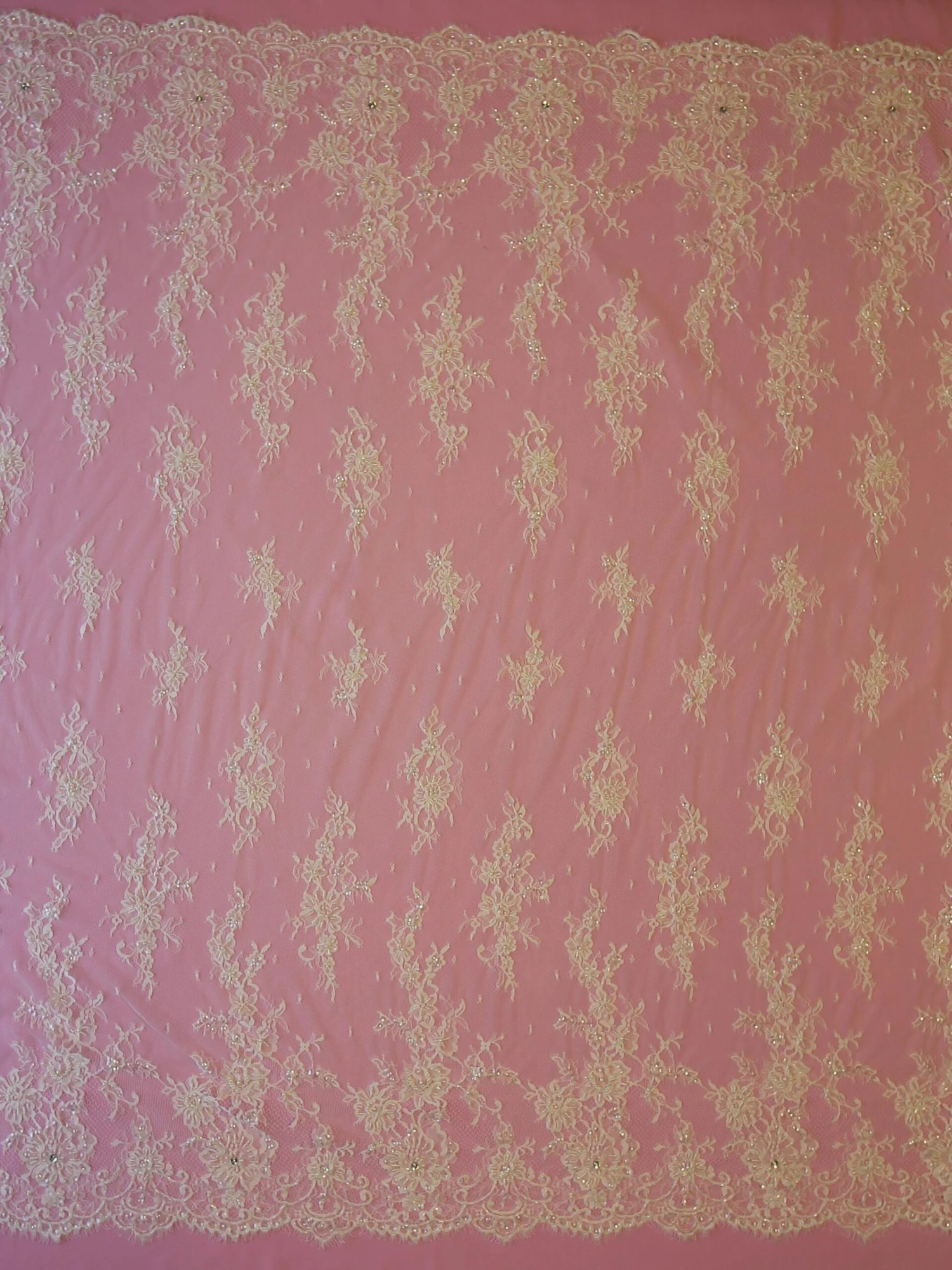 Ivory Beaded Lace – Valerie 3 Ivory Beaded Lace – Valerie - Image 3