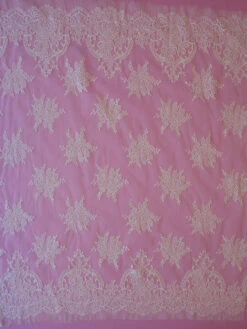 Ivory Chantilly Lace - Saffron -Bridal Fabric Shop ivory chantilly lace saffron full width