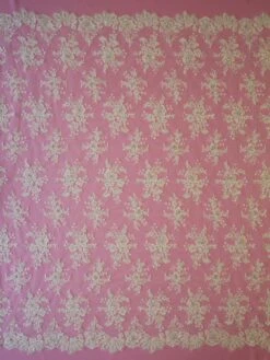 Ivory Beaded And Corded Lace - Chelsea -Bridal Fabric Shop ivory corded and beaded lace chelsea full width