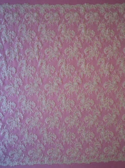 Ivory Beaded Lace - Anoushka -Bridal Fabric Shop ivory corded and sequinned lace anoushka full width