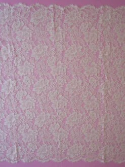 Ivory Chantilly Lace - Cordelia -Bridal Fabric Shop ivory corded chantilly lace cordelia full width